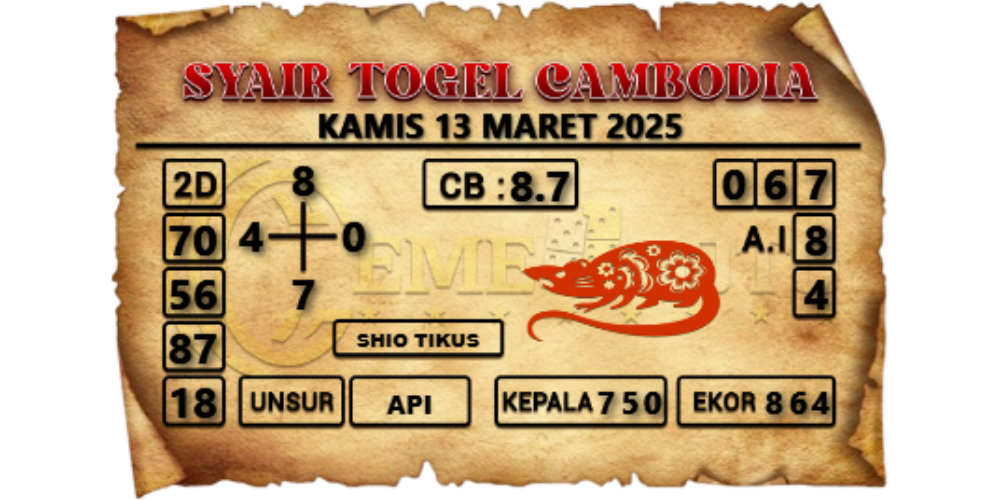 syair togel cambodia cemetoto