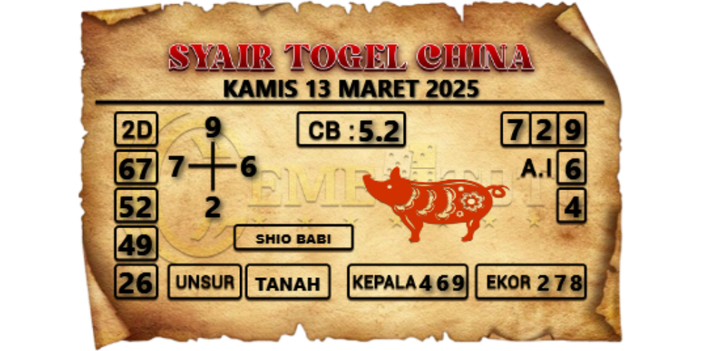 syair togel china cemetoto